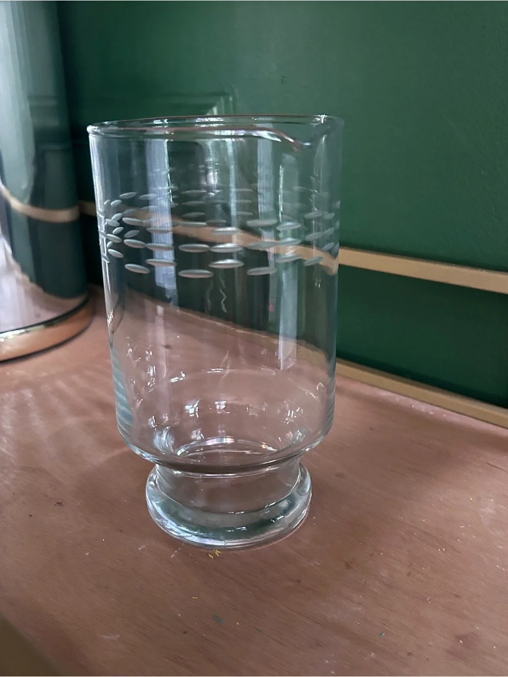 Princess House glass pitcher cocktail mixer